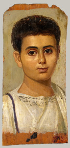 Portrait of a Boy.      Roman period, 2nd century, Egyptian.